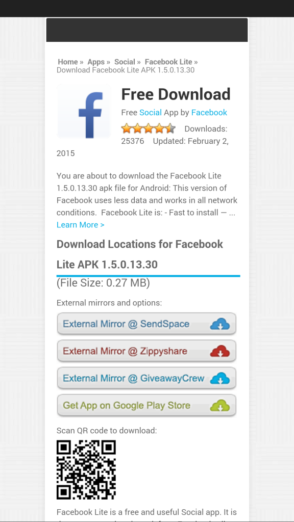 Come avere due account facebook sullo stesso smartphone con Facebook Lite 4
