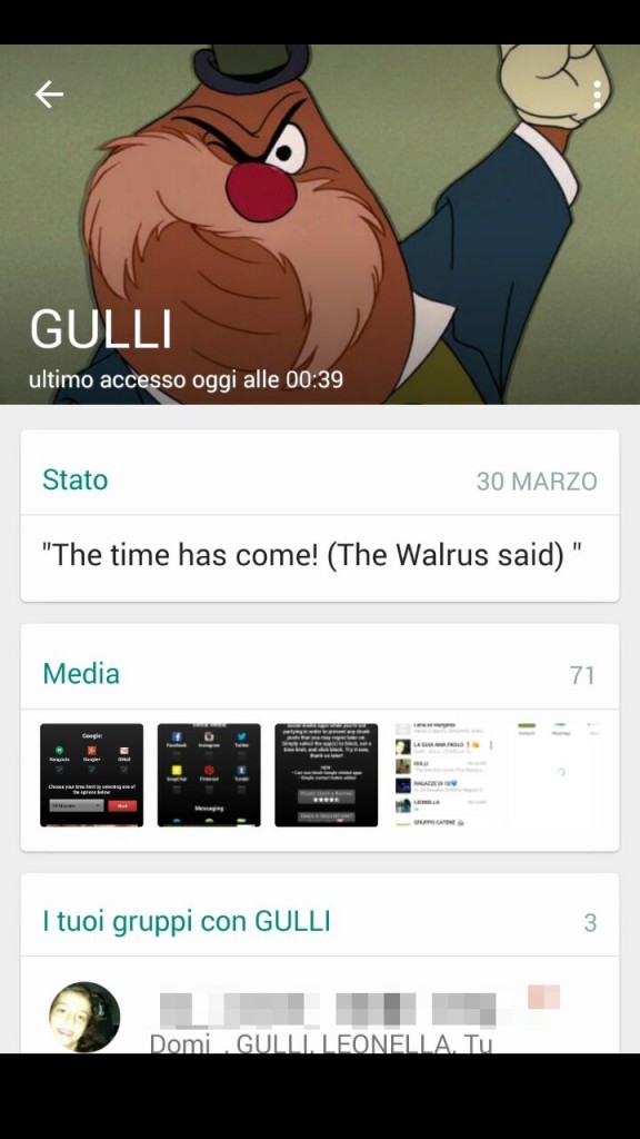 WhatsApp in Material Design 6