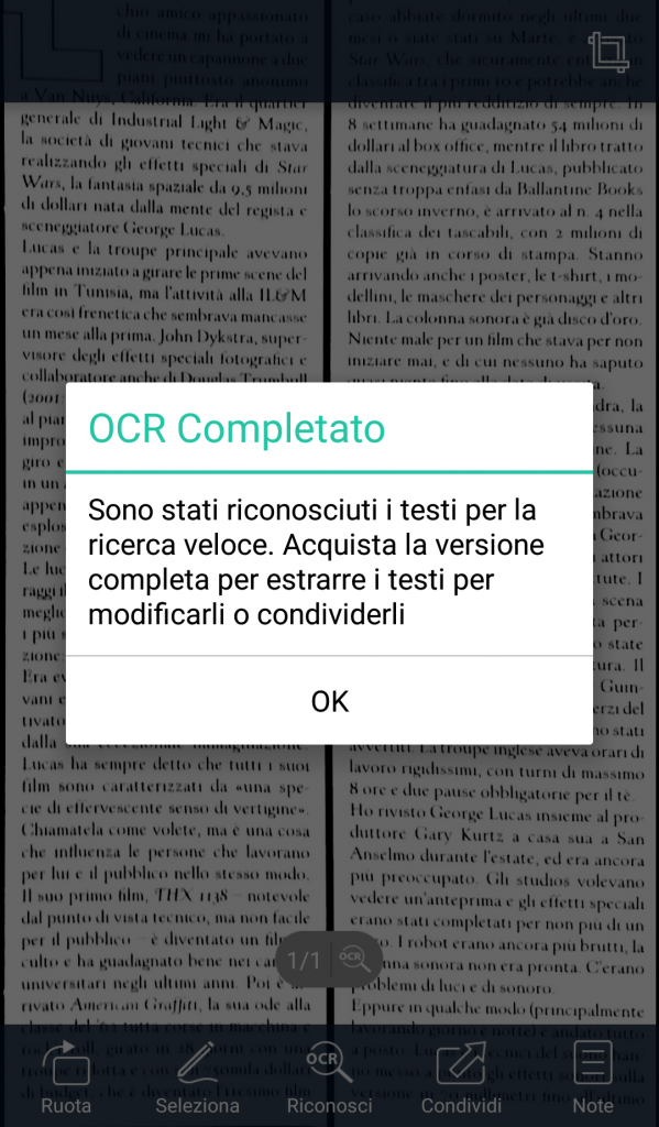 App OCR per Android 5