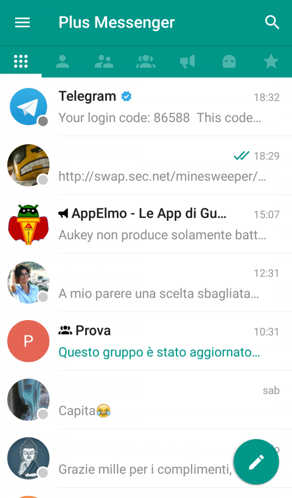 Miglior client Telegram per Android 5