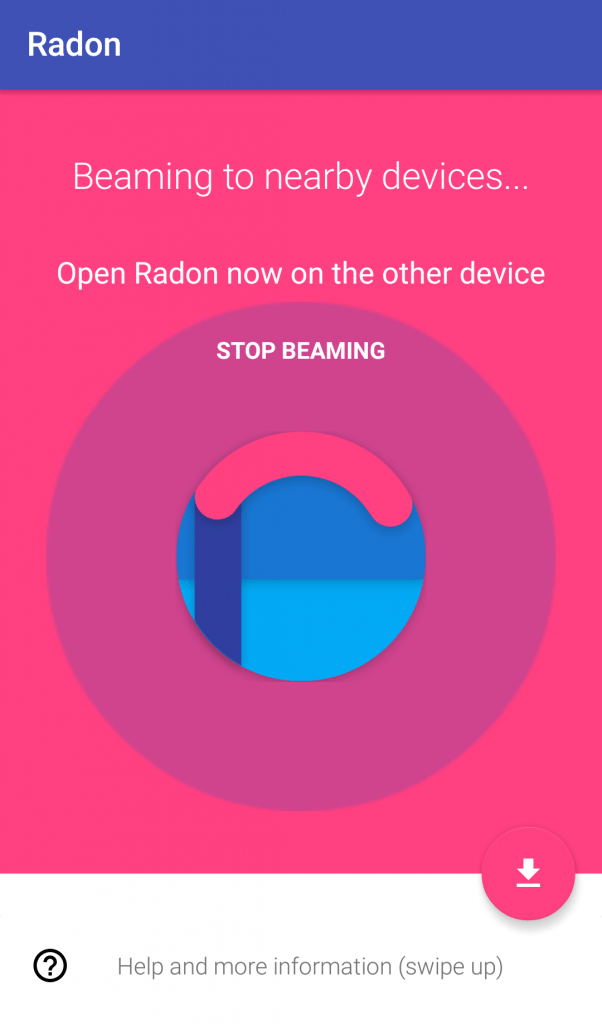 Radon app Android 4