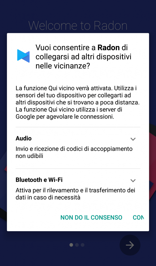 Radon app Android 5