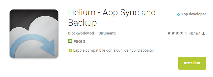 Come fare il backup dei dati su Android 8