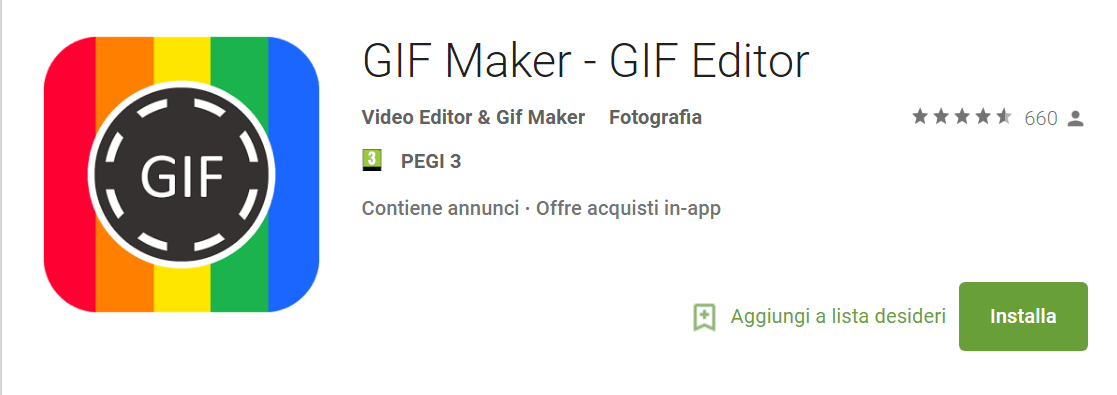 come creare una GIF animata su Android