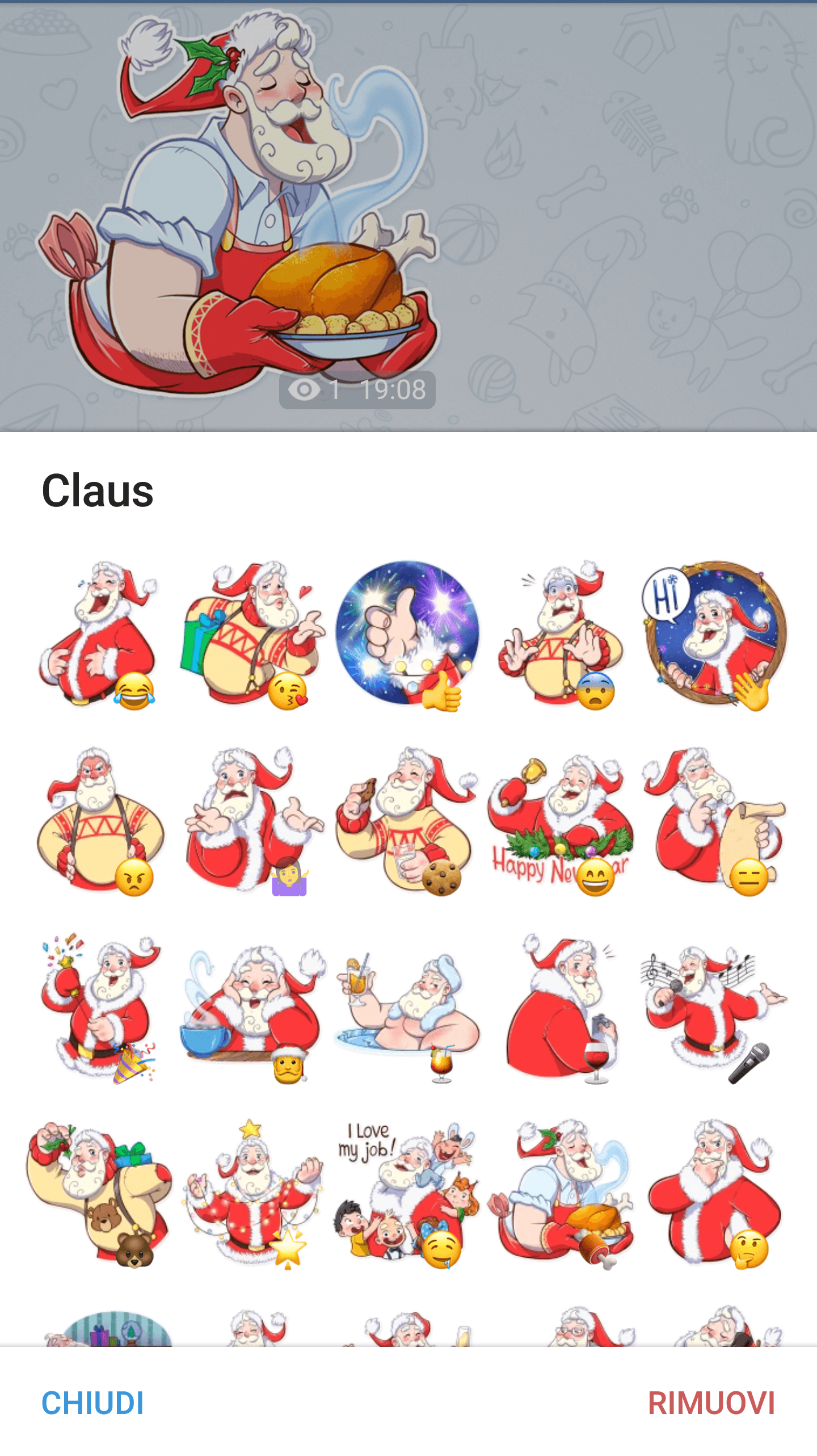 Stickers Natale.I 15 1 Migliori Set Di Stickers Telegram Di Natale E Capodanno